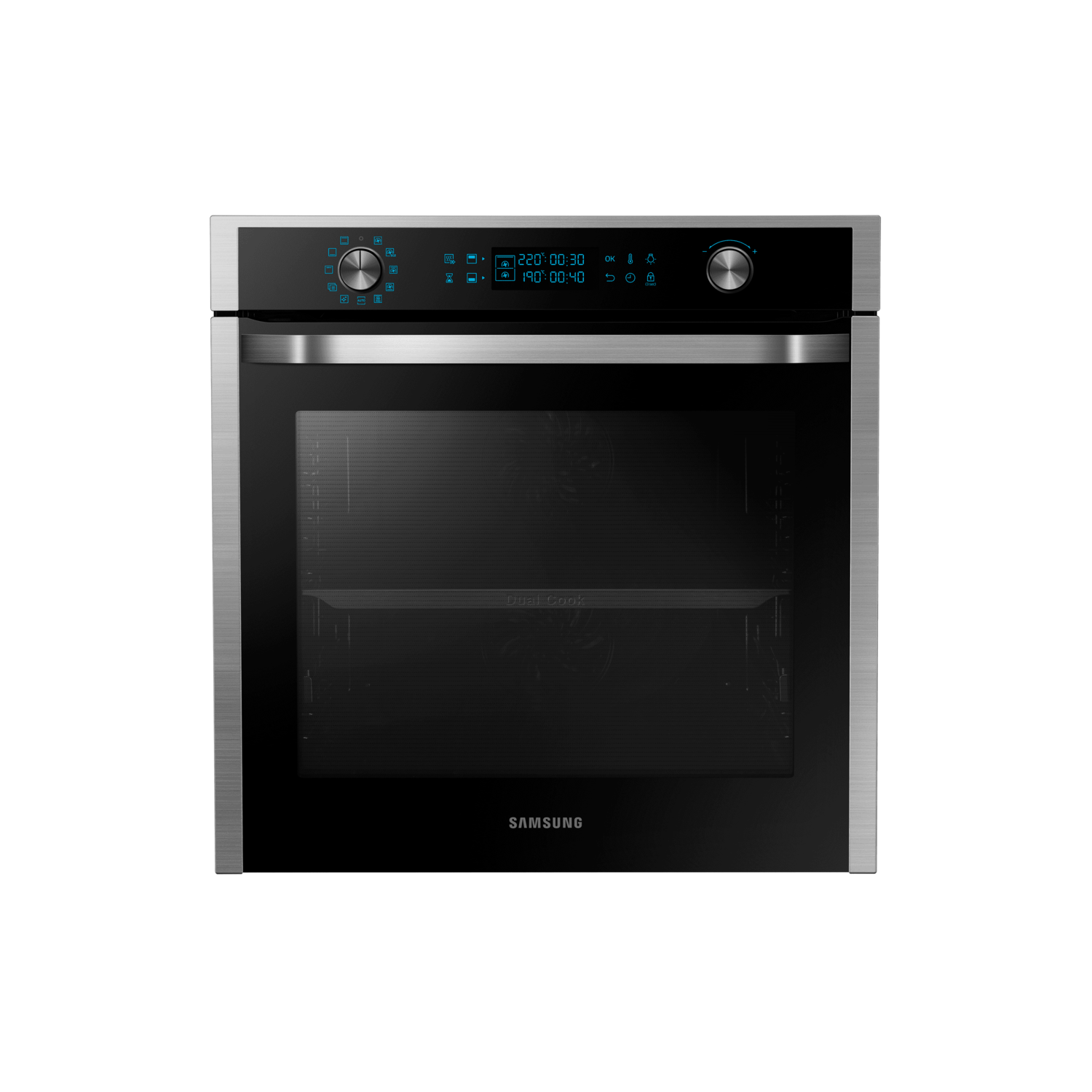 Samsung Electric Dual Cook Pyrolytic Single Oven - Stainless Steel