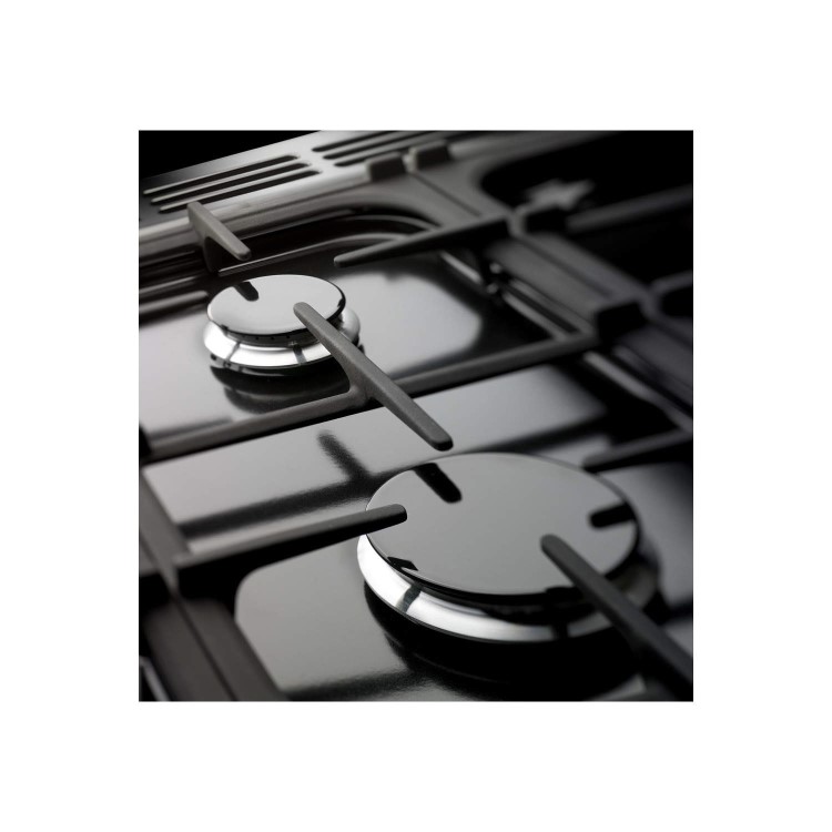 Rangemaster 78910 Kitchener 110cm Electric Range Cooker With Ceramic Hob - Ivory And Chrome