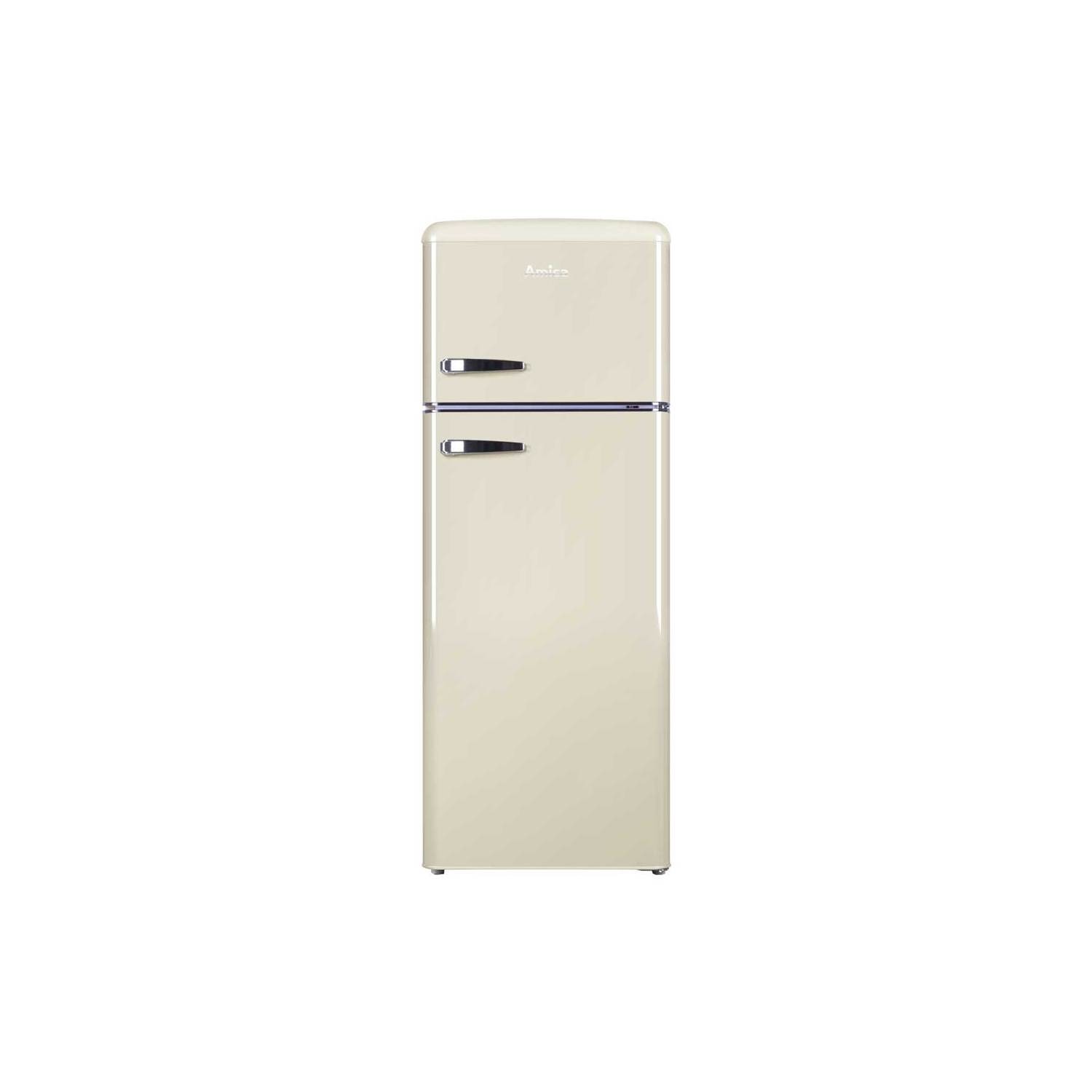 Amica Cream 252 Litre 80/20 Freestanding Fridge Freezer Size 61.5