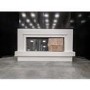 GRADE A3 - White Freestanding Alexa Electric Fireplace with LED Lights- Amberglo