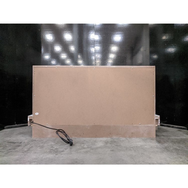 GRADE A3 - White Freestanding Alexa Electric Fireplace with LED Lights- Amberglo
