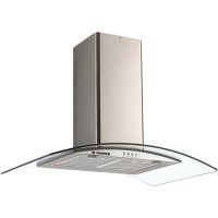 GRADE A3 - Hoover HGM900X 90cm Chimney Cooker Hood With Curved Glass Canopy - Stainless Steel
