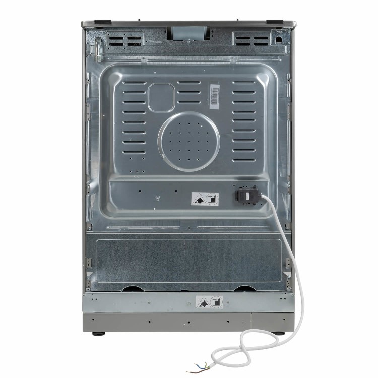 Refurbished electriQ EQDFSC60A 60cm Dual Fuel Single Oven Cooker Stainless Steel
