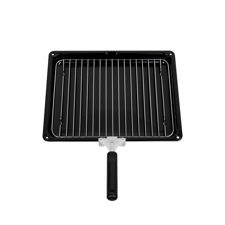 Refurbished electriQ EQDFSC60A 60cm Dual Fuel Single Oven Cooker Stainless Steel
