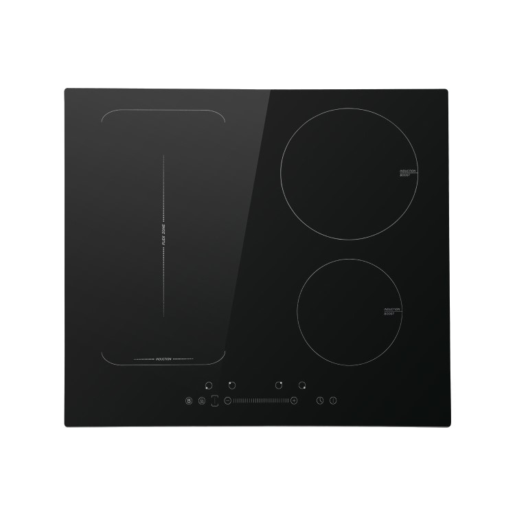 GRADE A2 - electriQ 60cm Four Zone Induction Hob with Bridge Zone