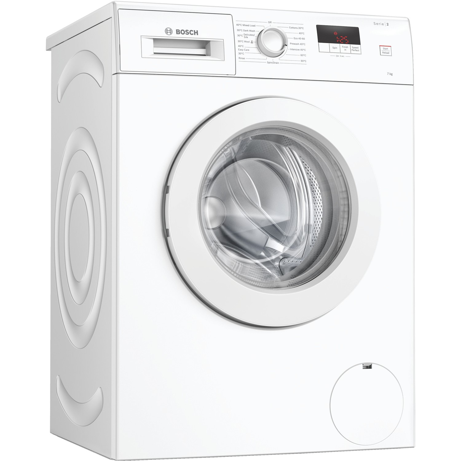 Refurbished Bosch Serie 2 WAJ28008GB Freestanding 7KG 1400 Spin Washing Machine White