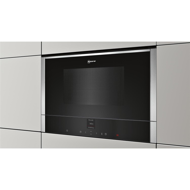 Refurbished Neff N70 C17WR01N0B Built In 21L 900W Microwave Stainless Steel