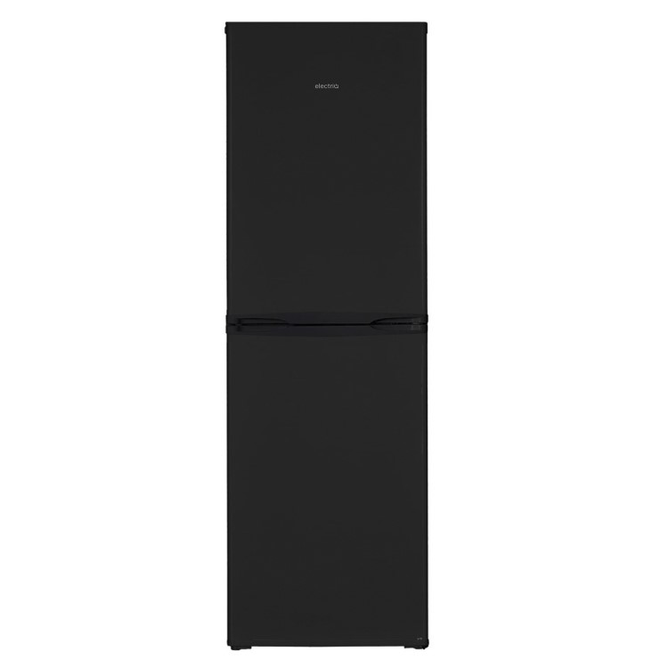 electriQ 242 Litre 50/50 Freestanding Fridge Freezer - Black