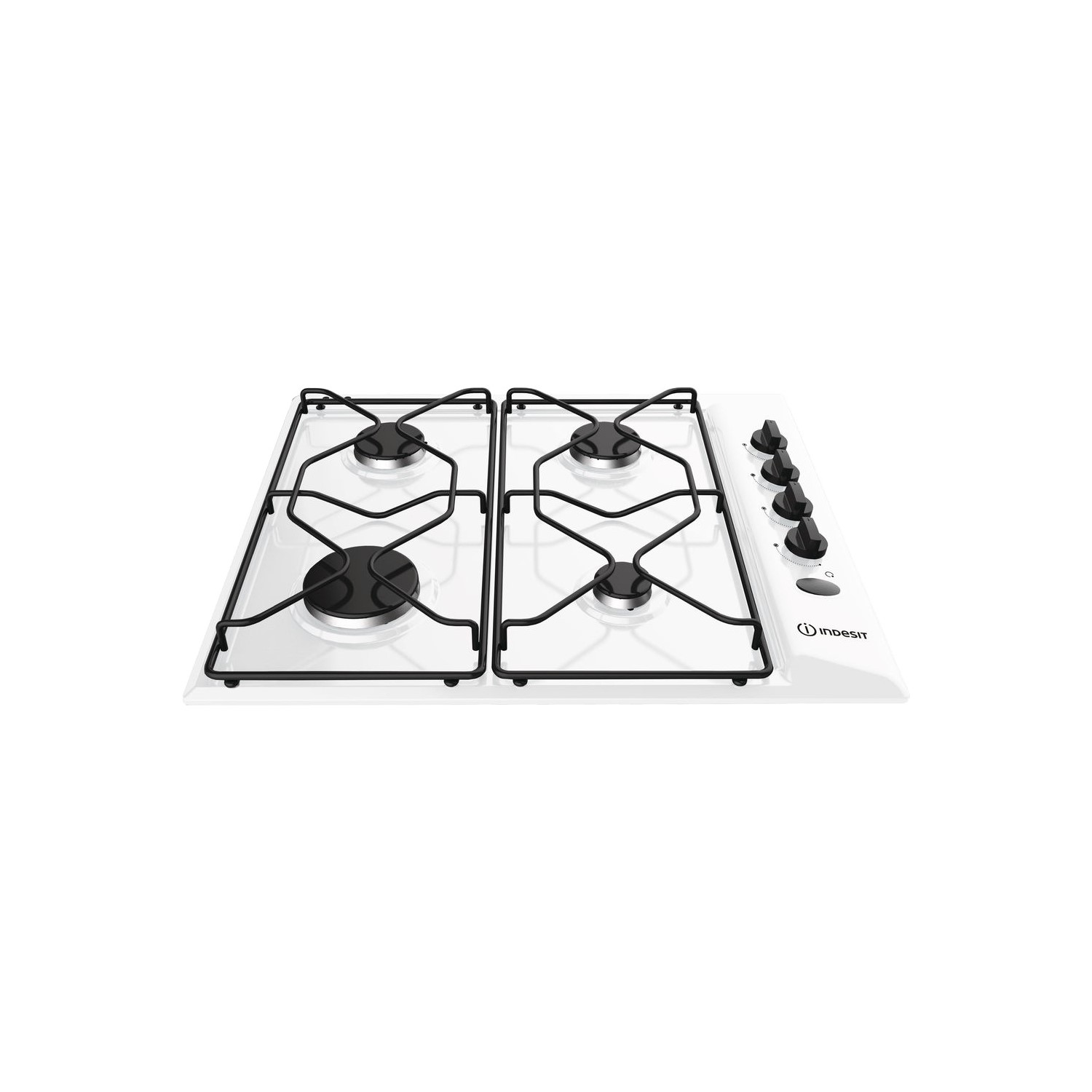 Indesit Aria 58cm 4 Burner Gas Hob - White