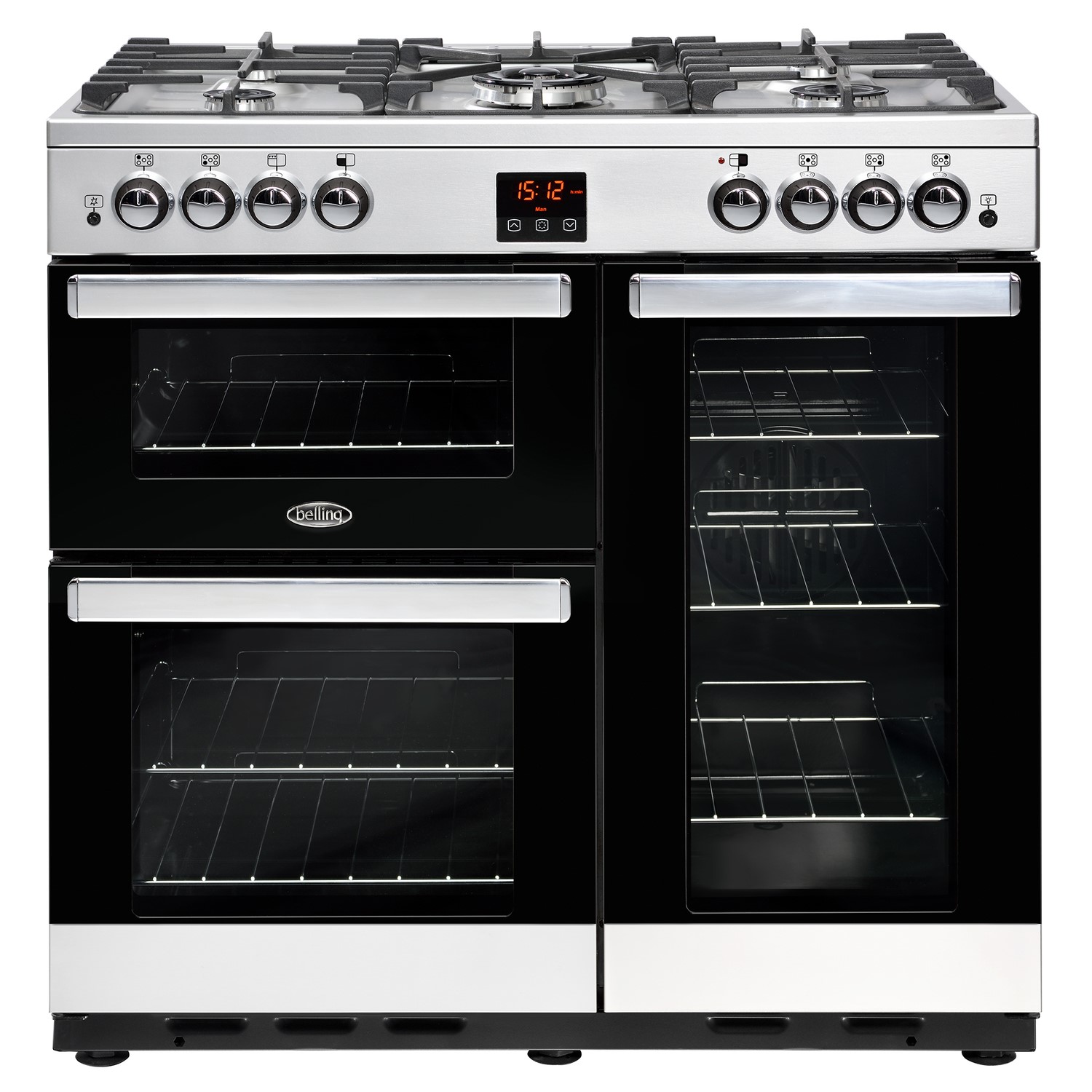 Belling Cookcentre 90G Professional 90cm Gas Range Cooker Stainless steel 