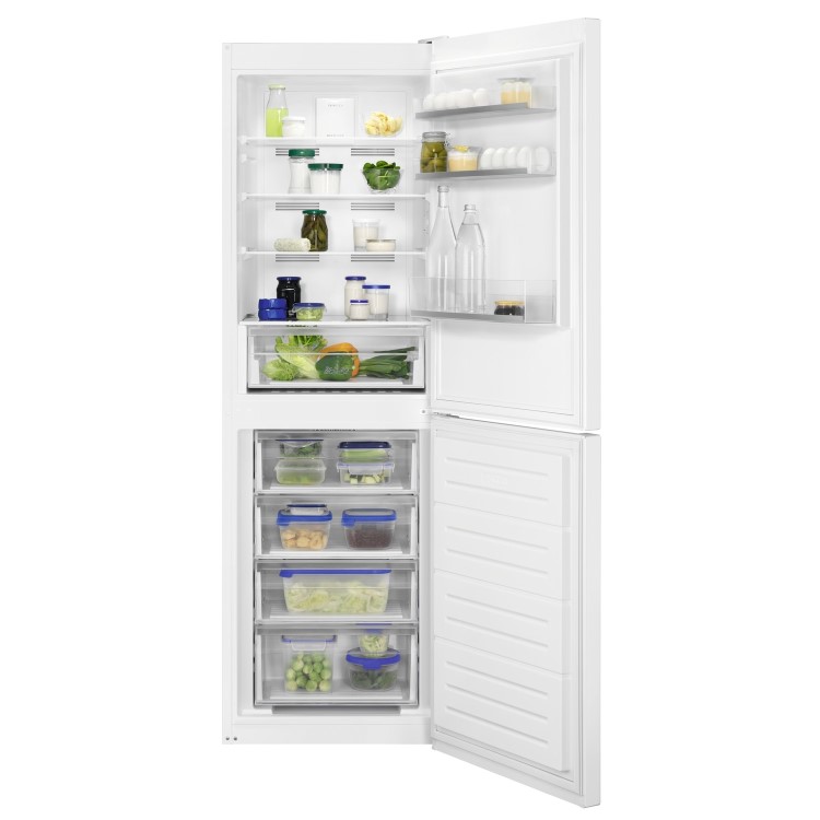 Refurbished Zanussi ZNME31FW0 Freestanding 323 Litre 50/50 Fridge Freezer White