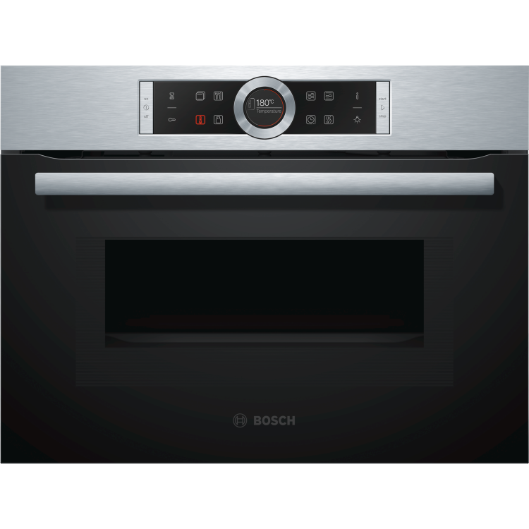 Bosch Series 8 Compact Single Oven and Microwave - Stainless Steel