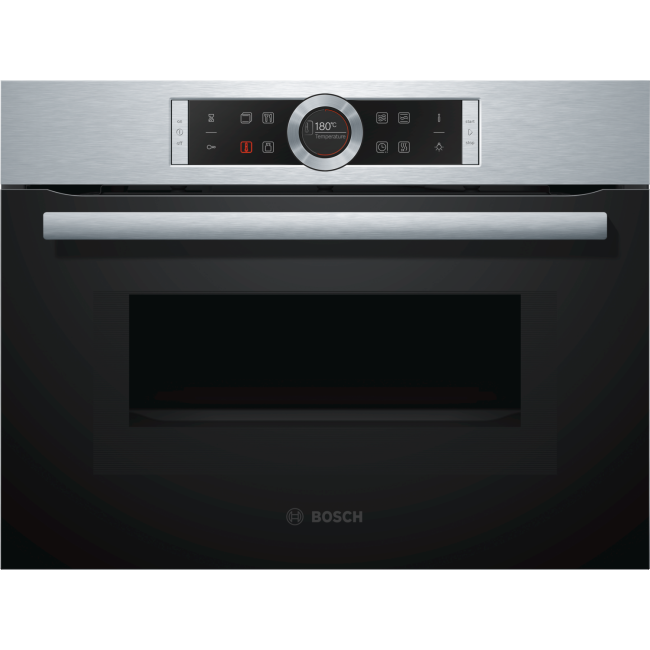 Refurbished Bosch Serie 8 CMG633BS1B 45L 1000W Combination Microwave