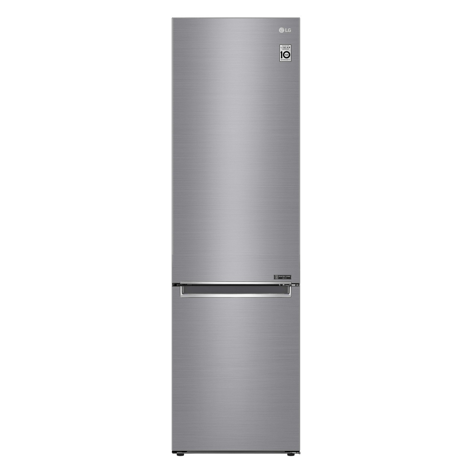 LG 296 Litre 70/30 Freestanding Fridge Freezer - Stainless steel