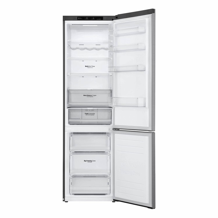 Refurbished LG GBB62PZGFN Freestanding 296 Litre 70/30 Frost Free Fridge Freezer Stainless Steel