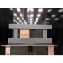 GRADE A2 - Grey Wall Mounted Electric Fireplace Suite with LED Lights - Amberglo