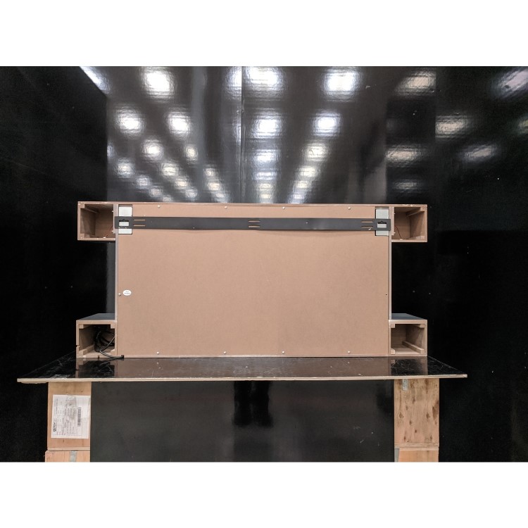 GRADE A2 - Grey Wall Mounted Electric Fireplace Suite with LED Lights - Amberglo