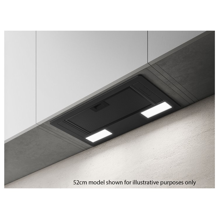 Refurbished Elica ERA-LUX-BLK-80 80cm Deluxe Canopy Cooker Hood - Black