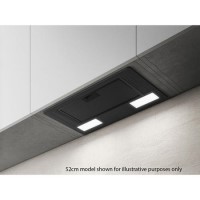 Refurbished Elica ERA-LUX-BLK-80 80cm Deluxe Canopy Cooker Hood - Black