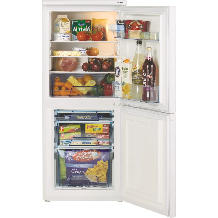 Refurbished Lec T5039S Freestanding 135 Litre 50/50 Fridge Freezer Silver