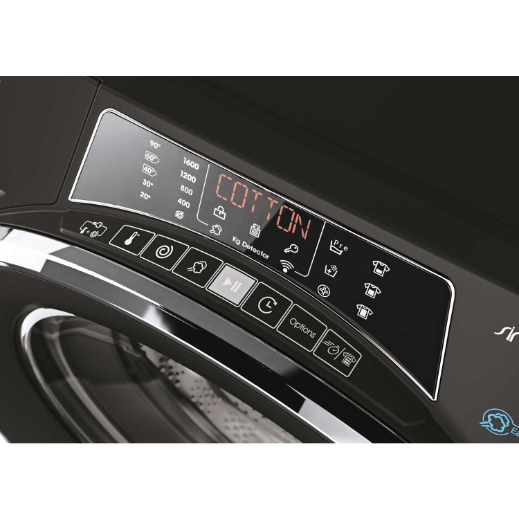 Candy Rapido 9kg 1600rpm Freestanding Smart Washing Machine - Black