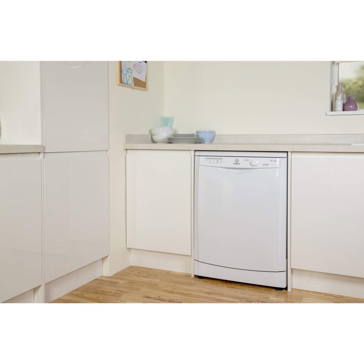 INDESIT DFG15B1 Ecotime 13 Place Freestanding Dishwasher with Quick Wash - White