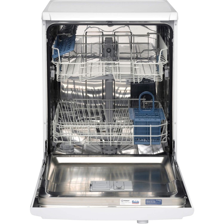 INDESIT DFG15B1 Ecotime 13 Place Freestanding Dishwasher with Quick Wash - White