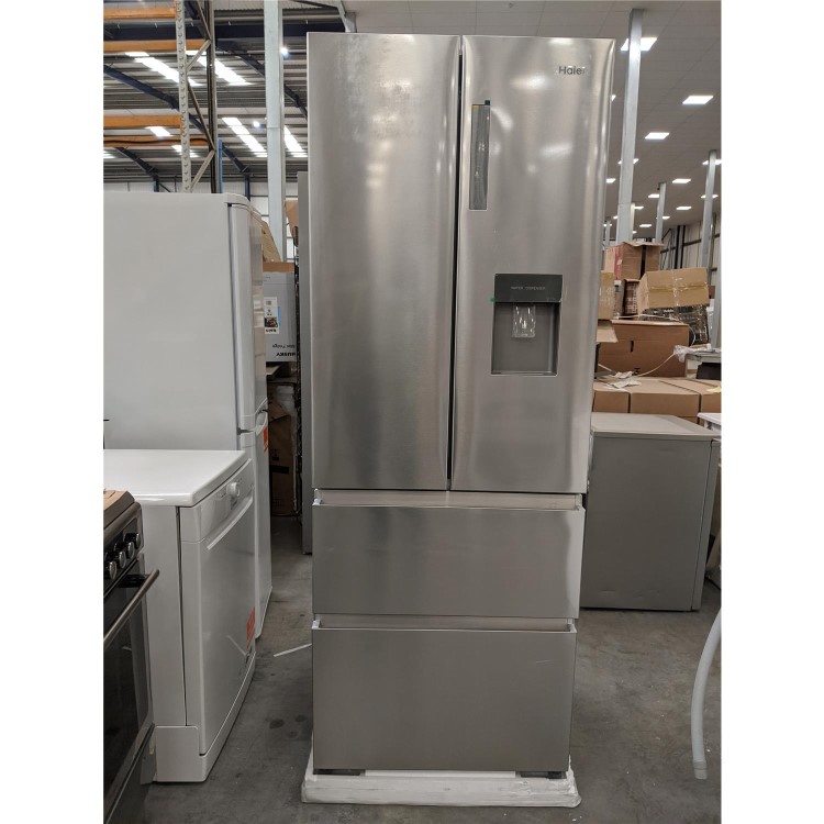 Refurbished Haier HB16WMAA Multidoor American Fridge Freezer With Water Dispenser - Inox Look -href-