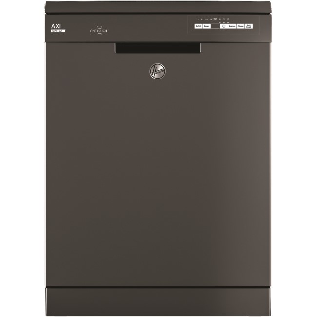 GRADE A2 - Hoover HDYN1L390OA 13 Place Freestanding Dishwasher With One Touch - Graphite