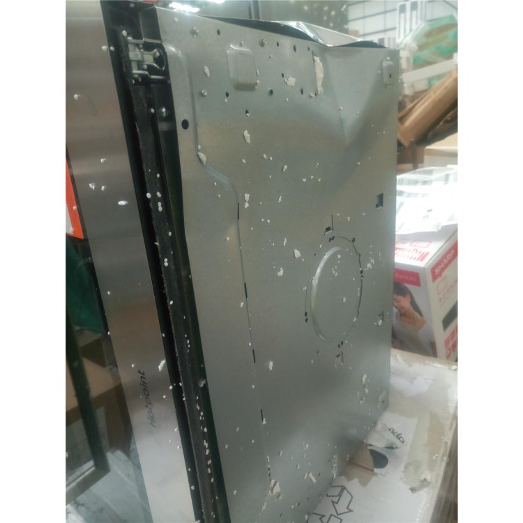 Refurbished Hotpoint MD344IXH Built In 31L 1000W Microwave with Grill Stainless Steel