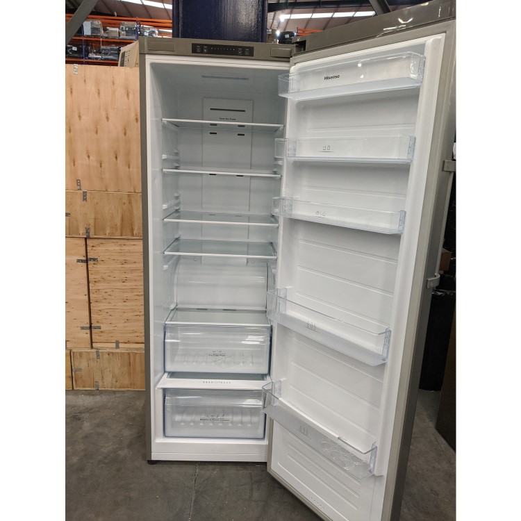 Refurbished Hisense RL423N4AC11 175x60cm 320L Freestanding Fridge - Stainless Steel