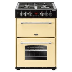 Refurbished Belling Farmhouse 60DF 60cm Dual Fuel Mini Range Cooker Cream