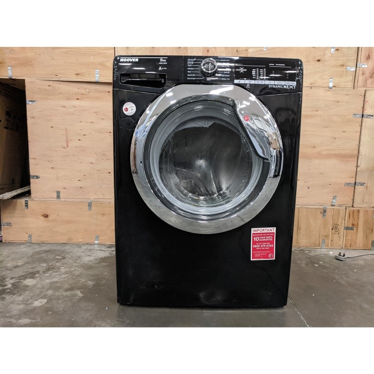 Refurbished Hoover DXOA49C3B/1-80 Dynamic Next  Freestanding 9KG 1400 Spin Washing Machine - Black