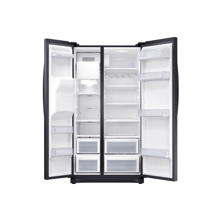 GRADE A3 - Samsung RS50N3413BC No Frost Side-by-side American Fridge Freezer With Ice And Water Dispenser - Bla