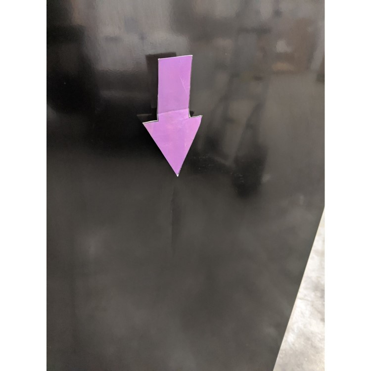 GRADE A3 - Hotpoint HBNF55181BAQUA 261 Litre Freestanding Fridge Freezer 50/50 Split Frost Free 55cm Wide - Black