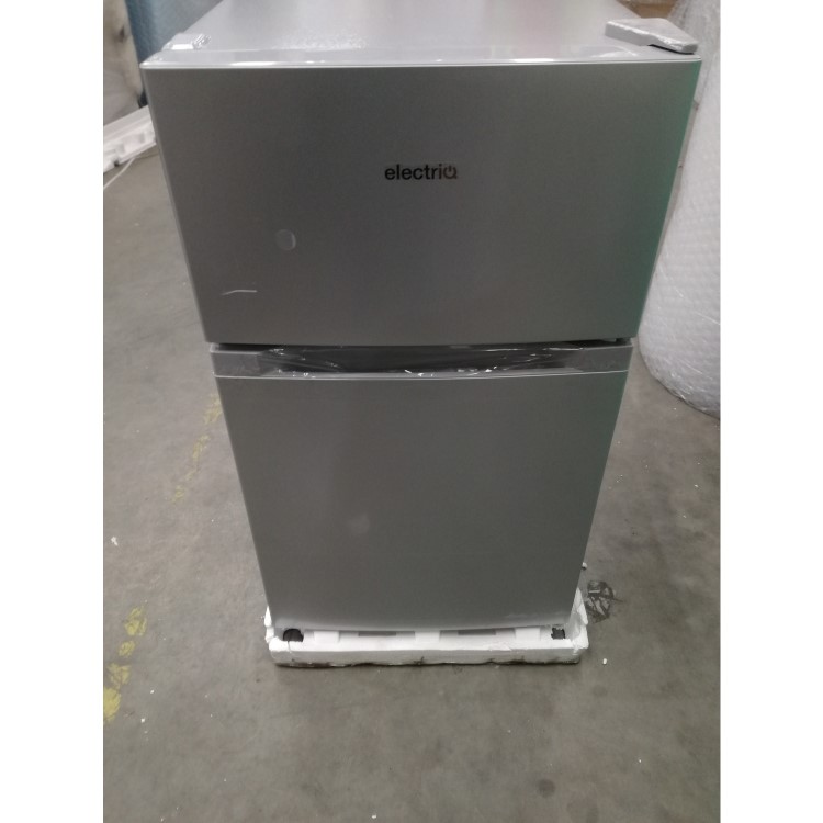 Refurbished electriQ 86 Litre 60/40 Freestanding Fridge Freezer - Silver