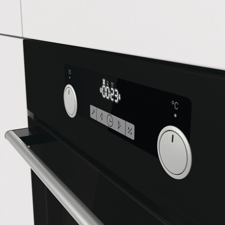 GRADE A2 - Hisense O521ABUK Electric Built-in Single Oven With Steam Cleaning - Black
