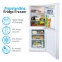 GRADE A2 - electriQ Freestanding 50/50 Split Fridge Freezer - White 