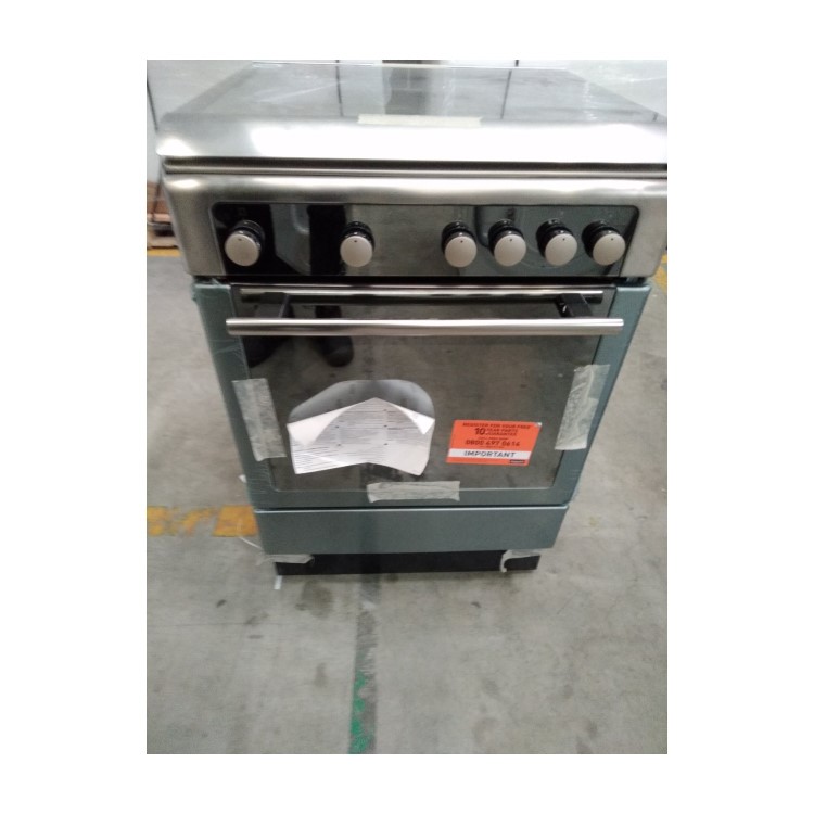 Refurbished Hotpoint Ultima DHG65SG1CX 60cm Single Oven Gas Cooker Stainless Steel