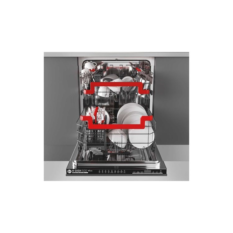 Refurbished Hoover HRIN4D620PB H-Dish 500 Wi-Fi Connected 16 Place Fully Integrated Dishwasher
