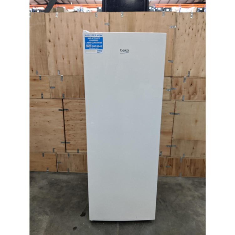 Refurbished Beko FFG1545W 168 Litre Freestanding Upright Freezer 146cm Tall Frost Free 54.5cm Wide - White
