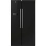 Refurbished Hoover HSBSF178MBK Freestanding 510 Litre American Fridge Freezer Black