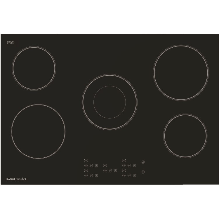 GRADE A3 - Rangemaster RMB75HPECGL  75cm 5 Zone Ceramic Hob Black Glass