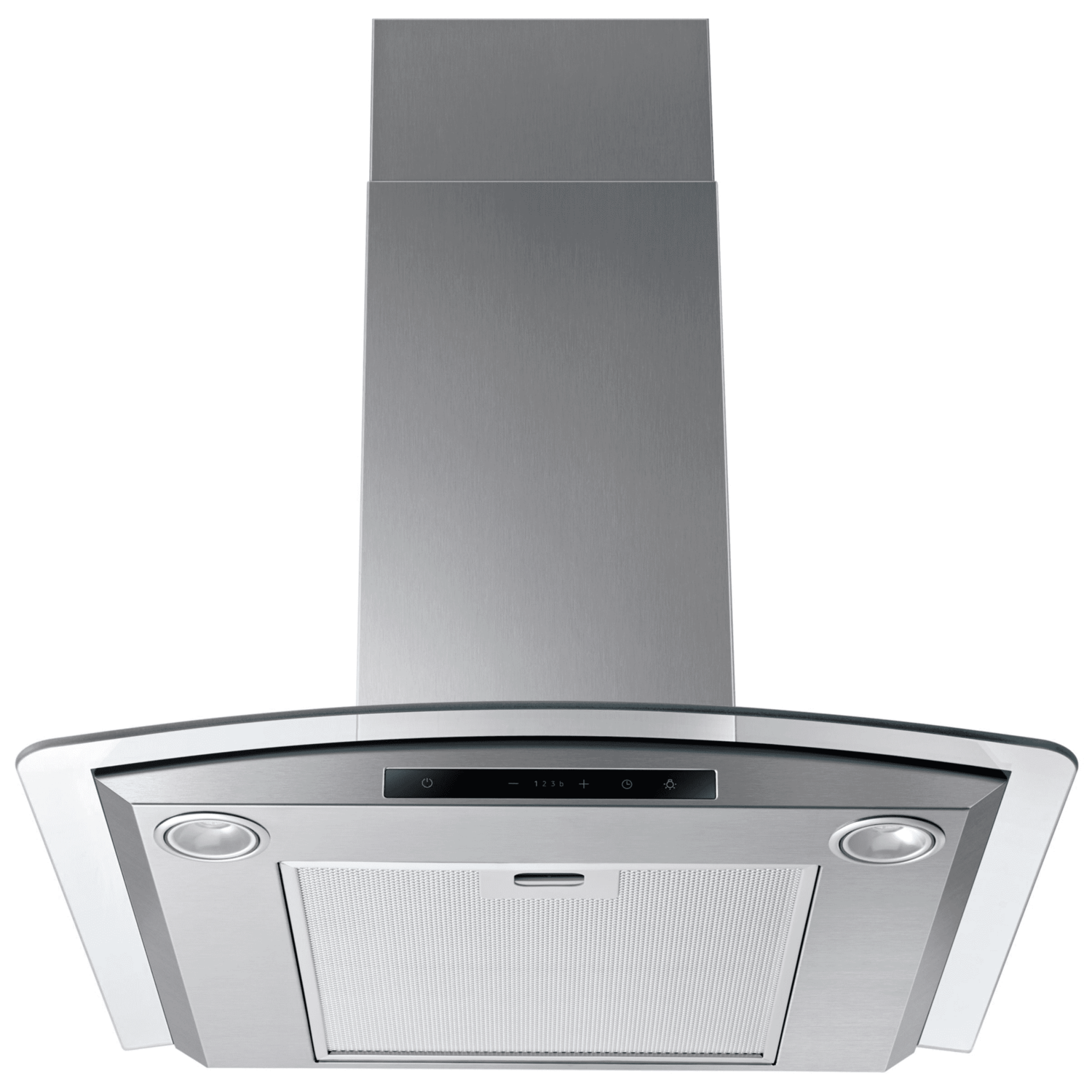 Samsung 60cm Curved Glass Chimney Cooker Hood Stainless Steel