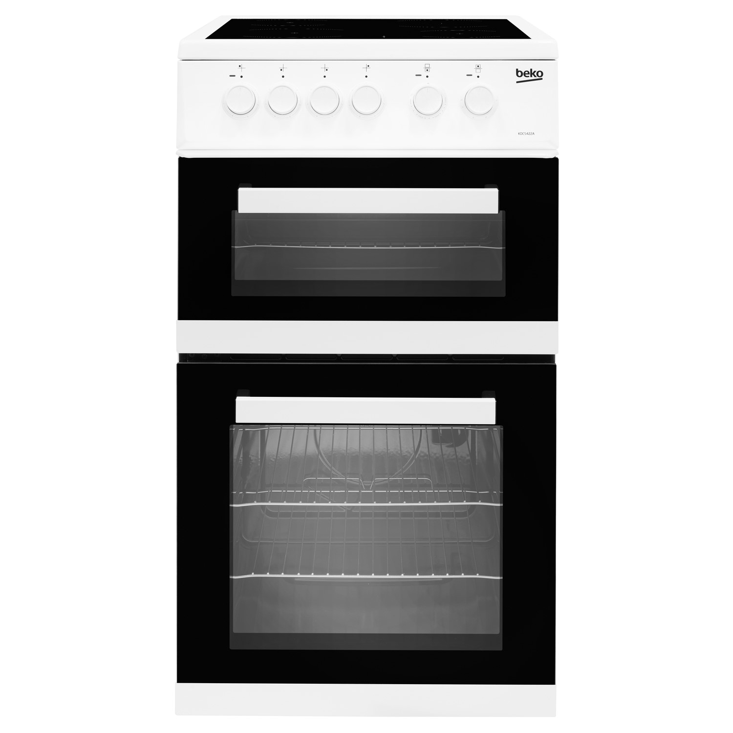 Beko 50cm Twin Cavity Electric Cooker - White