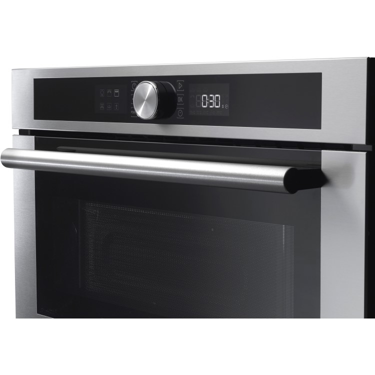 GRADE A1 - Hotpoint MD454IXH 31L Built-in Microwave with Grill Stainless Steel