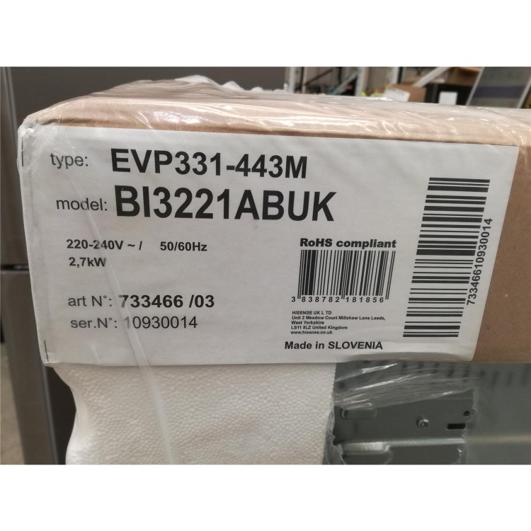 Refurbished Hisense BI3221ABUK 60cm Single Built In Electric Oven