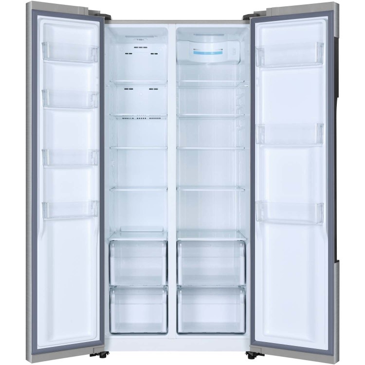 Haier 450 Litre American Fridge Freezer - Silver