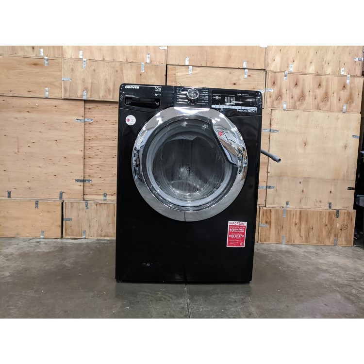 Refurbished Hoover Dynamic Next DXOA410C3B Smart Freestanding 10KG 1400 Spin Washing Machine Black