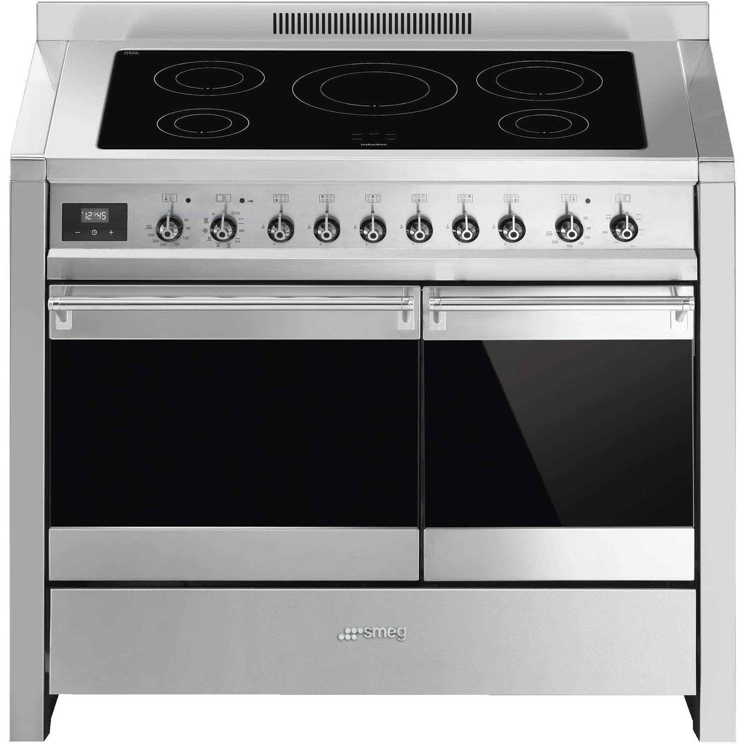 Refurbished Smeg Opera A2PYID-81 100cm Electric Range Cooker with Induction Hob Stainless Steel